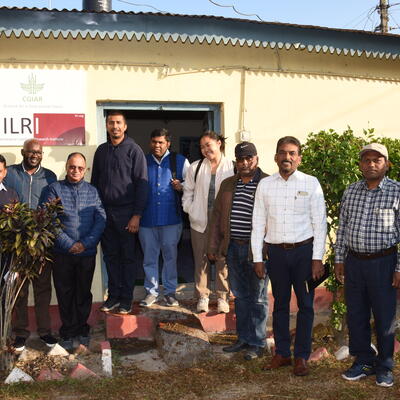 SAPLING Bhaisi team at the ILRI office in Itahari, Nepal (ILRI / Nils Teufel)