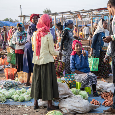 Market in Doyogena District, Ethiopia (ILRI / Georgina Smith)