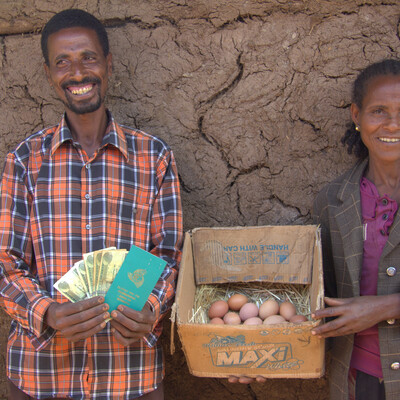 Improving village chicken production to elevate livelihoods of poor people in Ethiopia project, field visit in May 2014 (photo credit: ILRI/Wondmeneh Esatu).