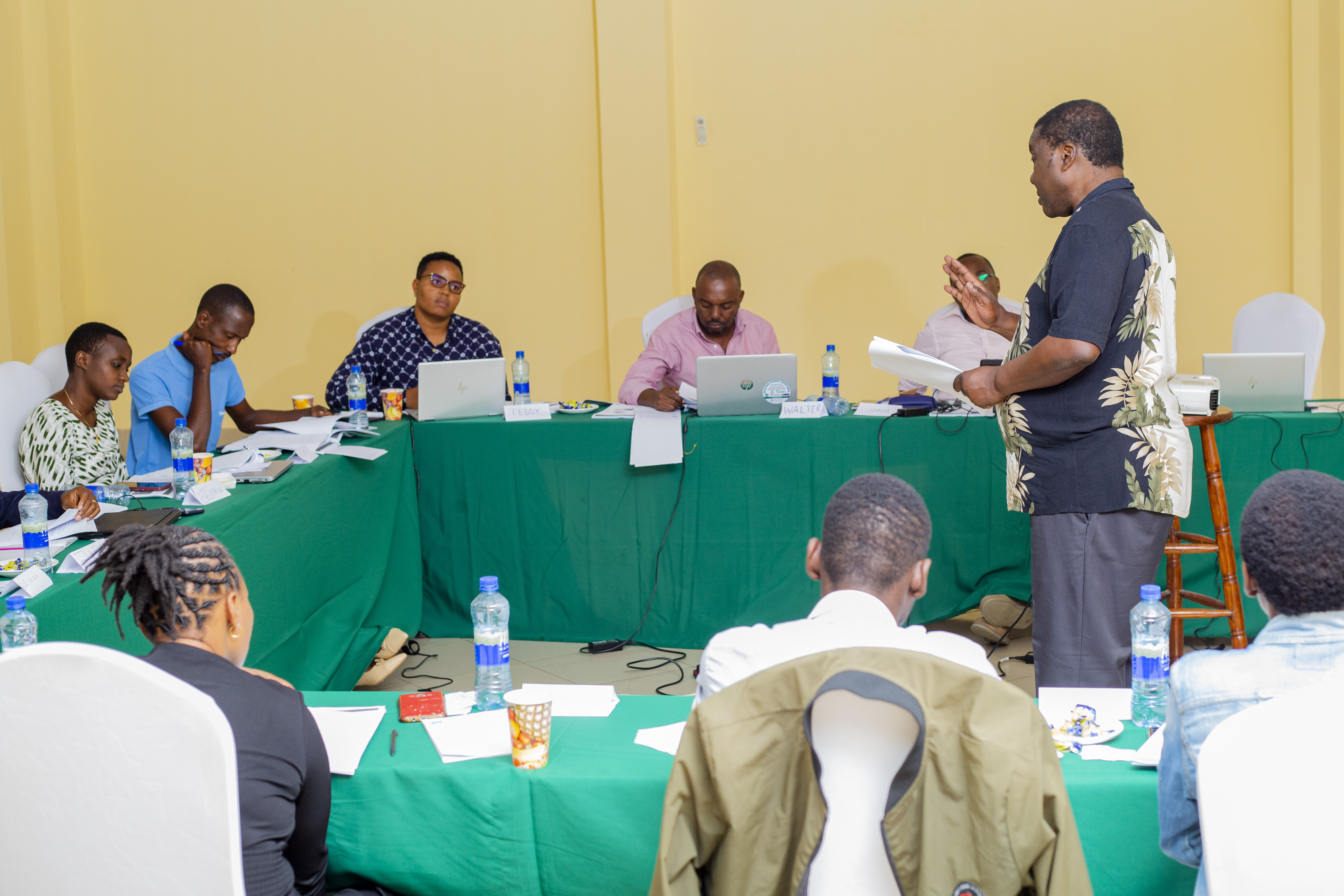 Ben Lukuyu conducts one of the sessions during the GFEAST training in Dododma, Tanzania.