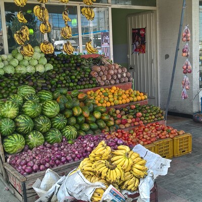 Fruits and vegetables on sale in Addis Ababa, Ethiopia Fruits and vegetables on sale in Addis Ababa, Ethiopia
