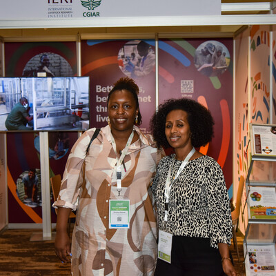 Christine Muhonja and Tsehay Gashaw at ACAT 2025 Credit: Saleef Nyambok/ILRI Christine Muhonja and Tsehay Gashaw at ACAT 2025 Credit: Saleef Nyambok/ILRI