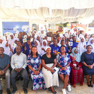 CGIAR women in Tanzania Group photo of CGIAR women with teachers and students during international Day of Women and Girls in Science (Photo credit: IITA/Hadi Rashid)