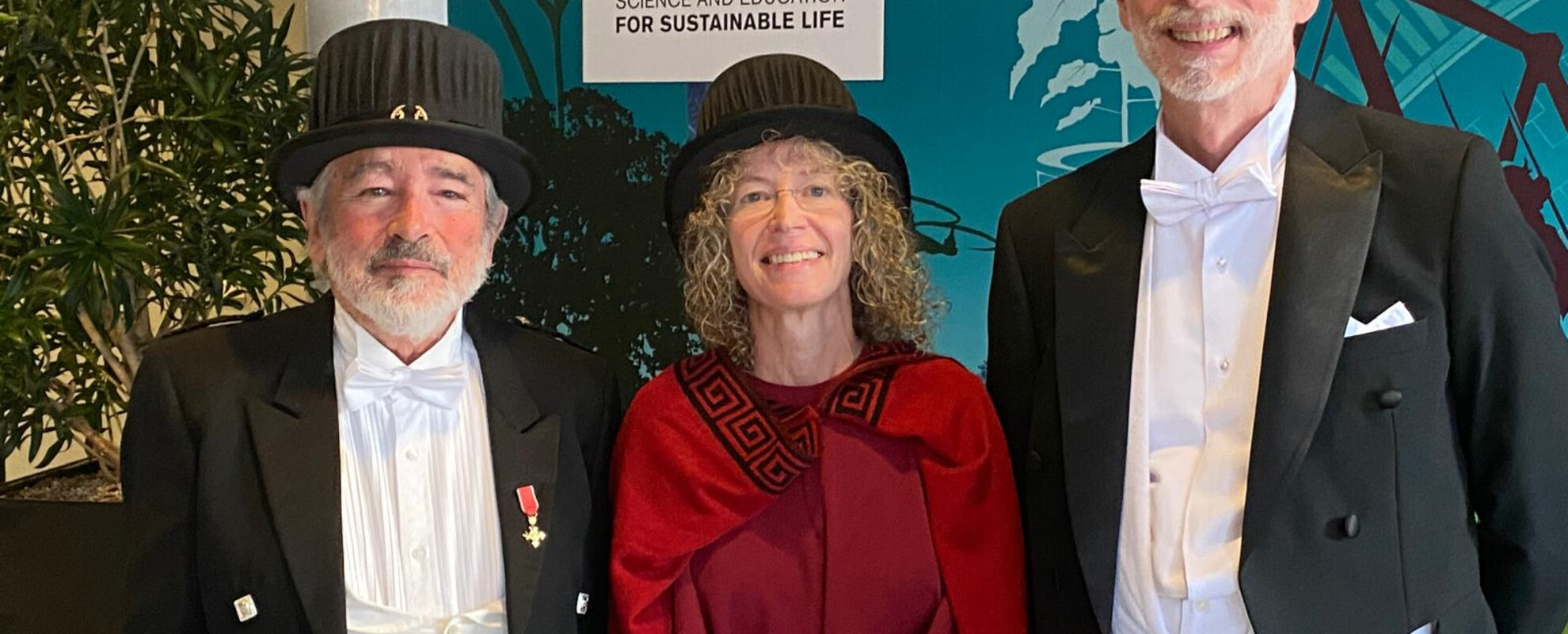 Brian Perry, Delia Grace Randolph and Tom Randolph at the SLU honorary doctor award ceremony