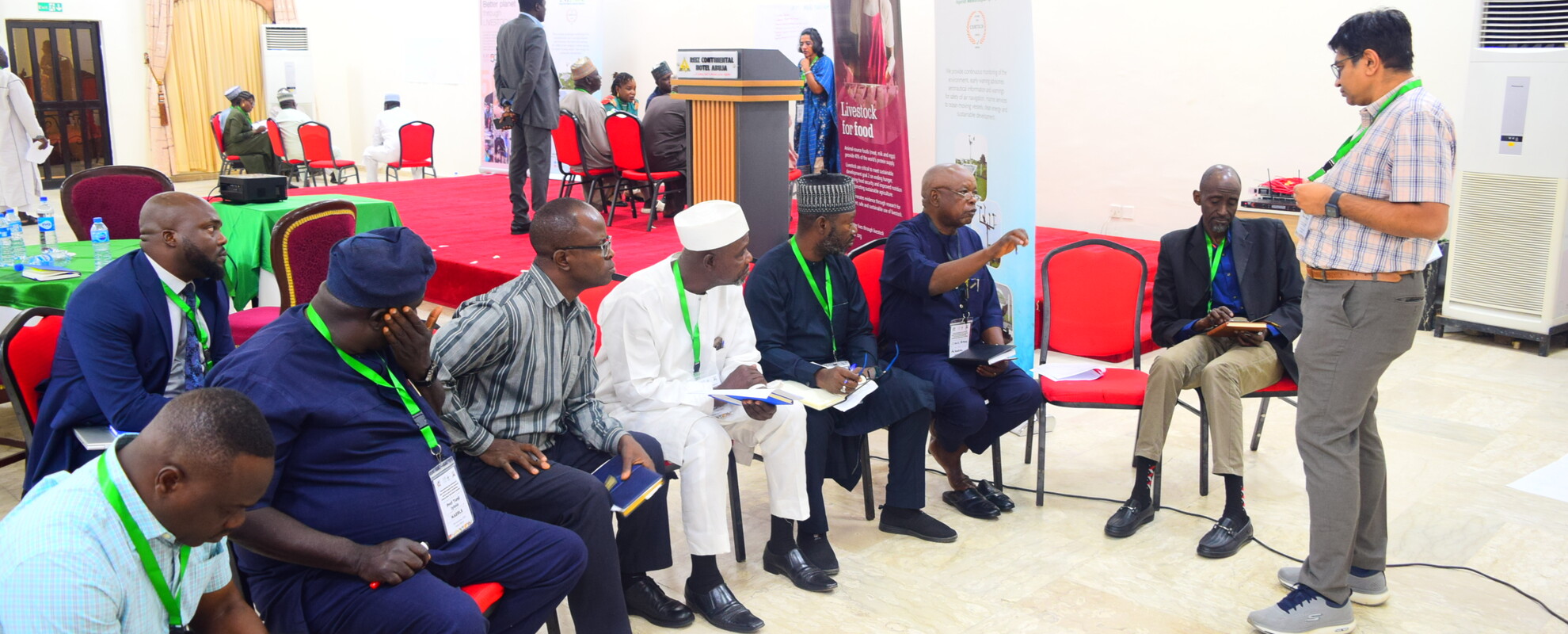 A breakout session at the ILRI-NiMet workshop in Abuja