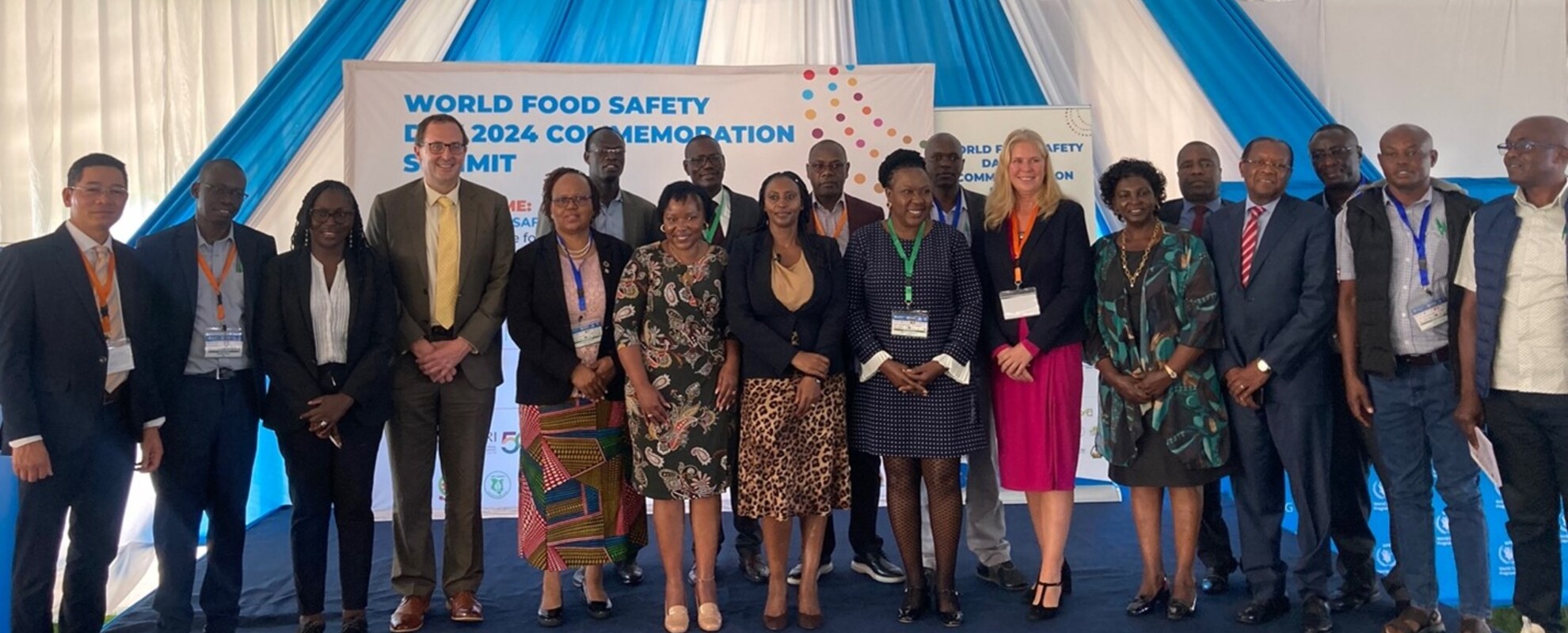 Speakers and organizers at the 2024 World Food Safety summit in Nairobi, Kenya (photo: Brenda Patrick/ ILRI).