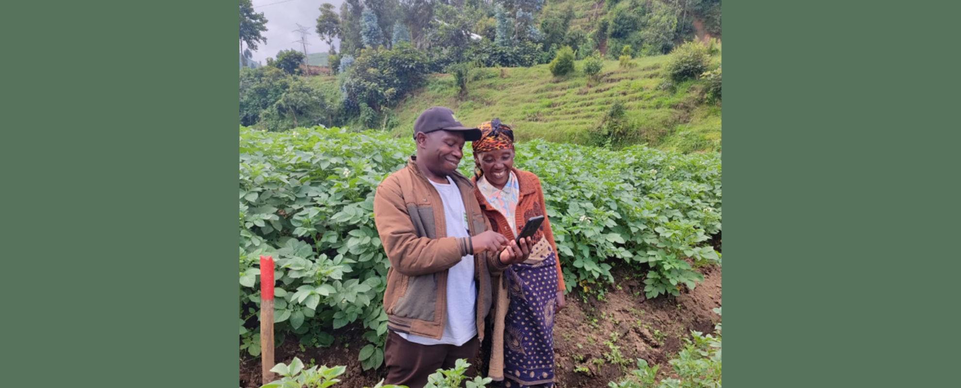 Rwandan farmers using SNS fertilizer recommendation tool