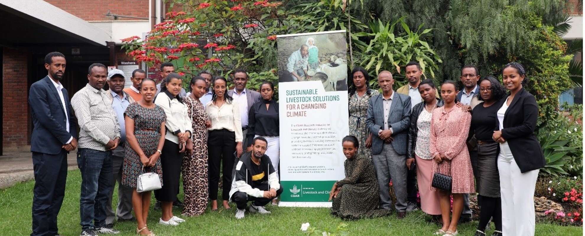 Workshop participants on ILRI’s Addis Abeba campus. Photo by M.Mulatu/ILRI. 